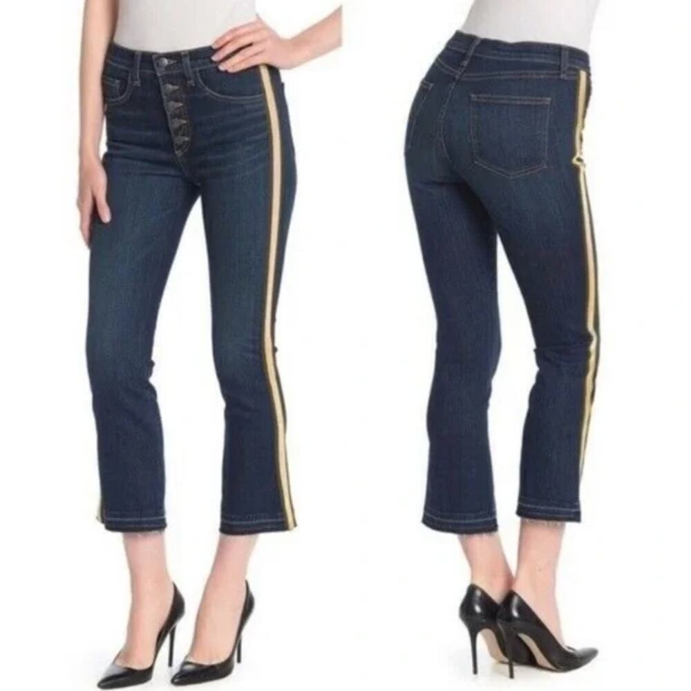 Veronica Beard Carolyn 10" Baby Boot Jeans Dark Vintage Blue Cropped Womens 27